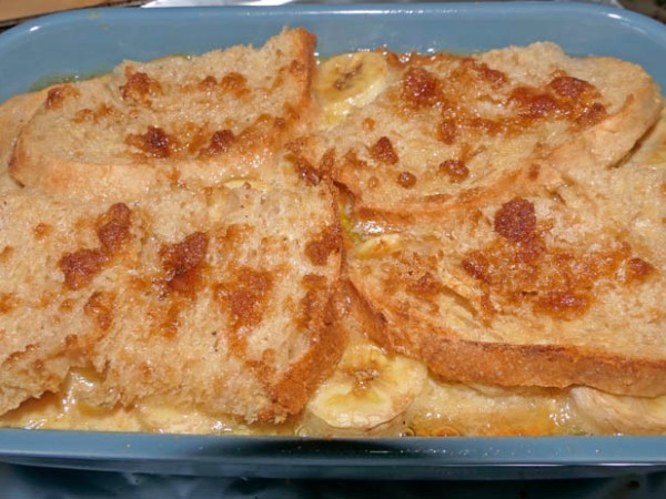 Banoffee Bread-and-Butter Pudding